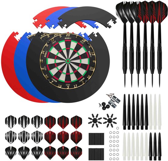 KOTO Gold Label + Puzzle Surround + 2 Sets KOTO Dartpijlen - 90-Pieces - Dartset Zwart van KOTO — afbeelding 2