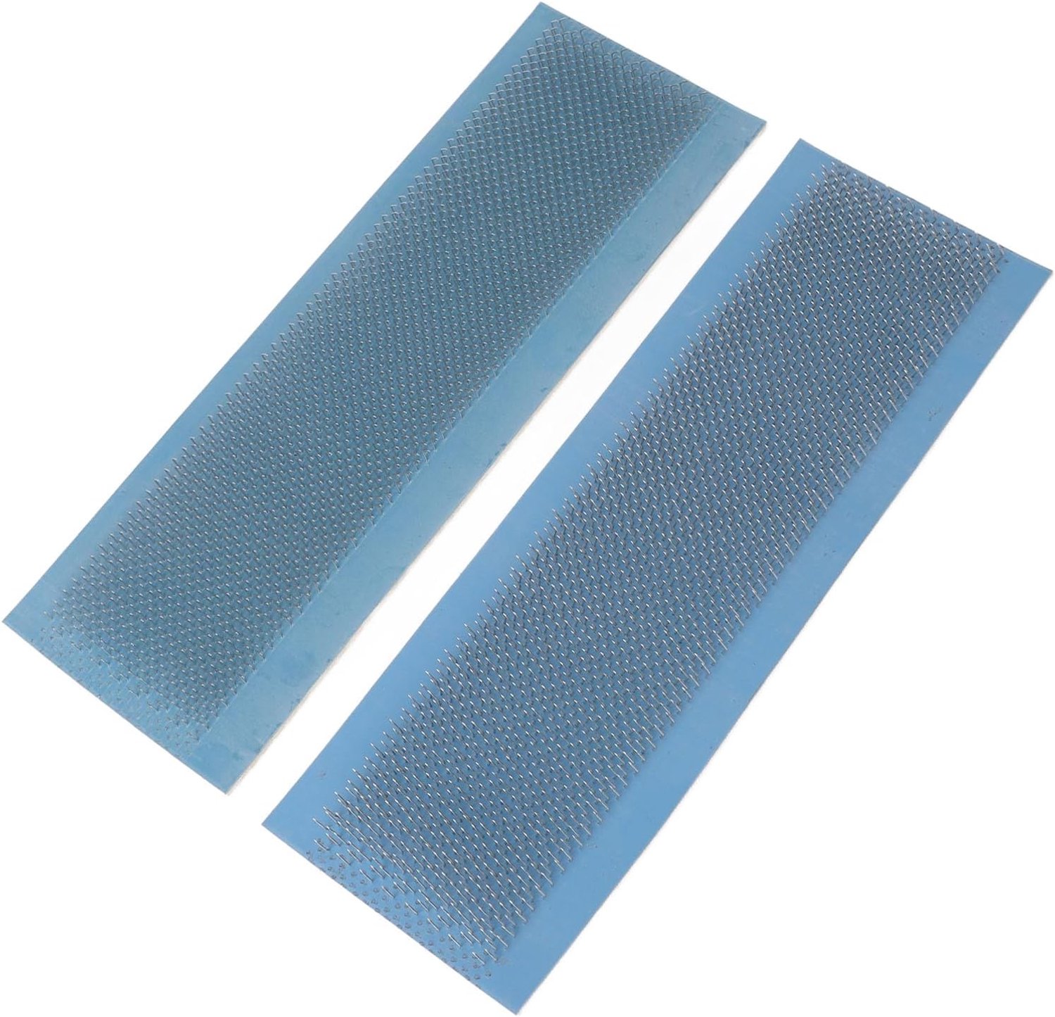 Hair Extensions Tekenkaart 2 Stuks Hoogwaardige Sleepmat voor Kappers en Pruikenmakers 10,6 X 3,5 Inch Roestvrij Staal en Canvas