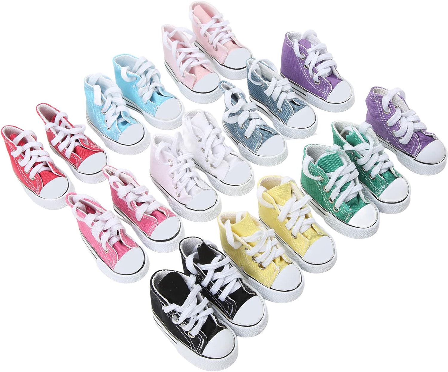 Annadue 10 Paar 1/3 Pop Schoenen 3,0 Inch Lang Gemengde Kleuren