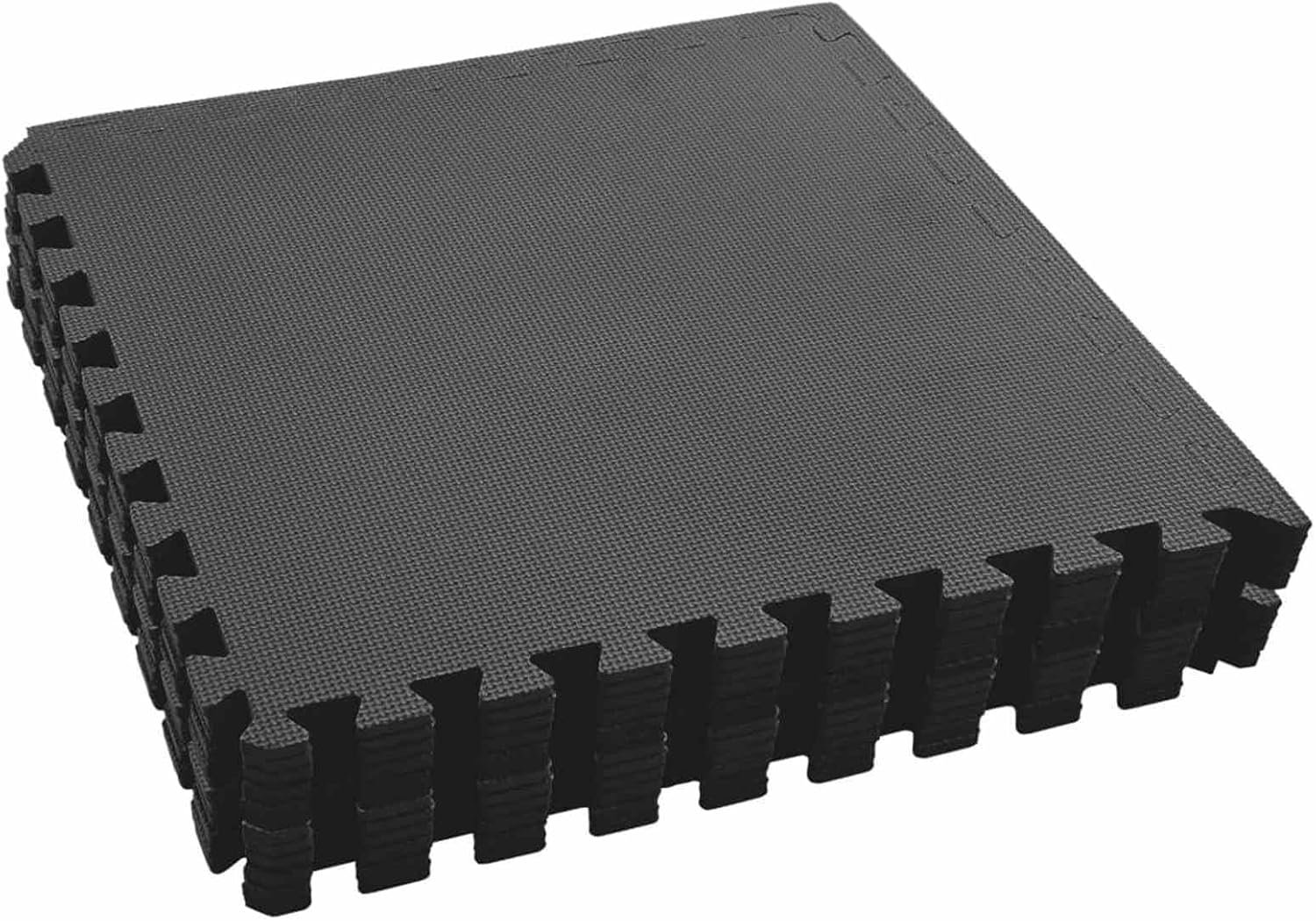 Zwembad vloerkleed, 12 stuks, zwart, 4,32 m², EVA-schuim