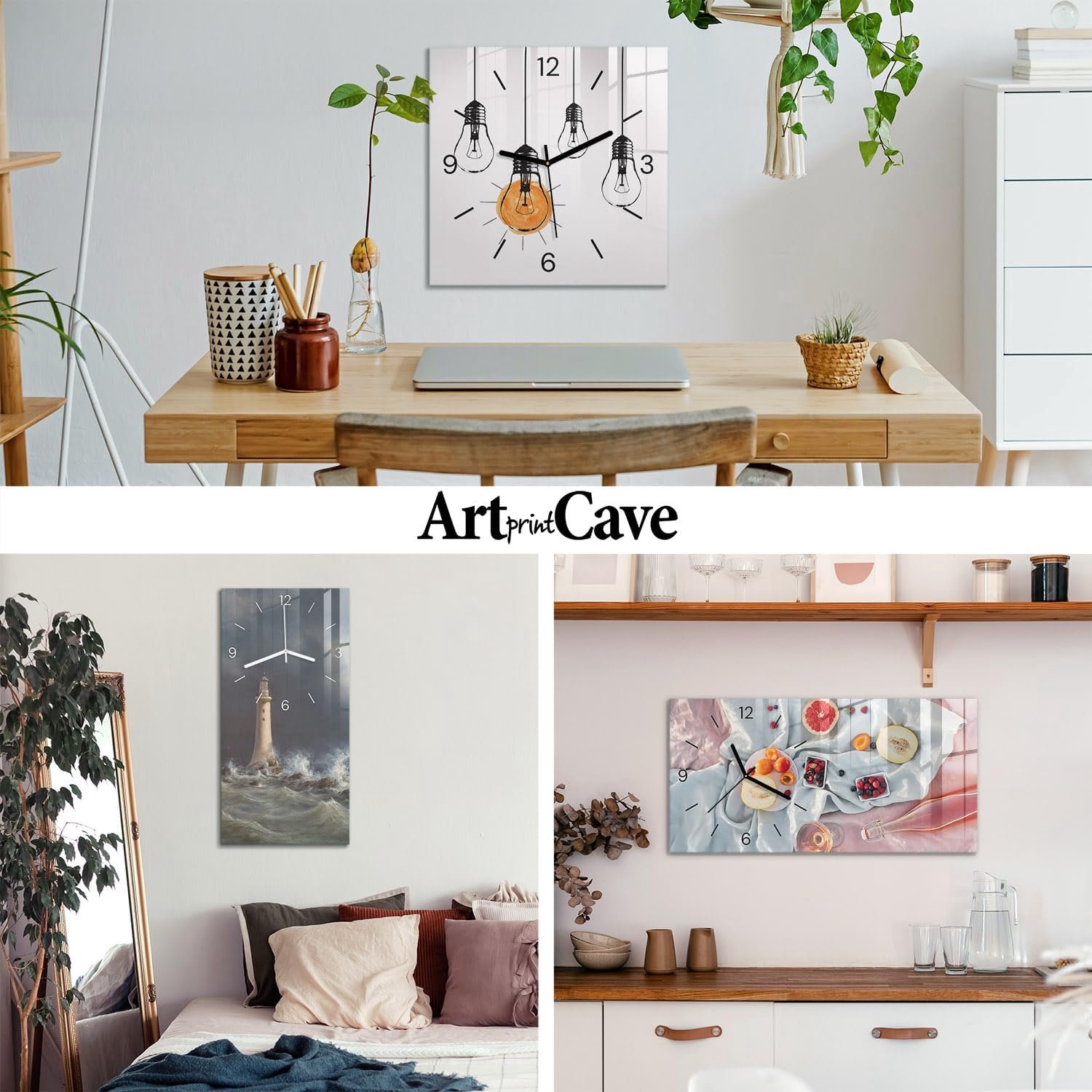 Decoratieve klok voor aan de muur 60x60 cm | Gotische architectuur