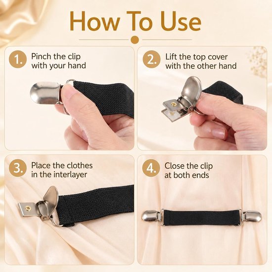 4 stuks tailleriemclips, cinch-clips voor kleding, meerkleurig — afbeelding 2
