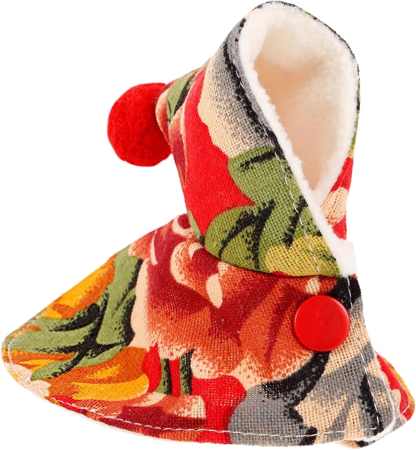 Happyyami Warme winter vogel kostuum warme papegaaienkleding stijlvol papegaaienkostuum papegaai kleding decor valkparkiet vogel kostuum papegaai polyester katoen rood
