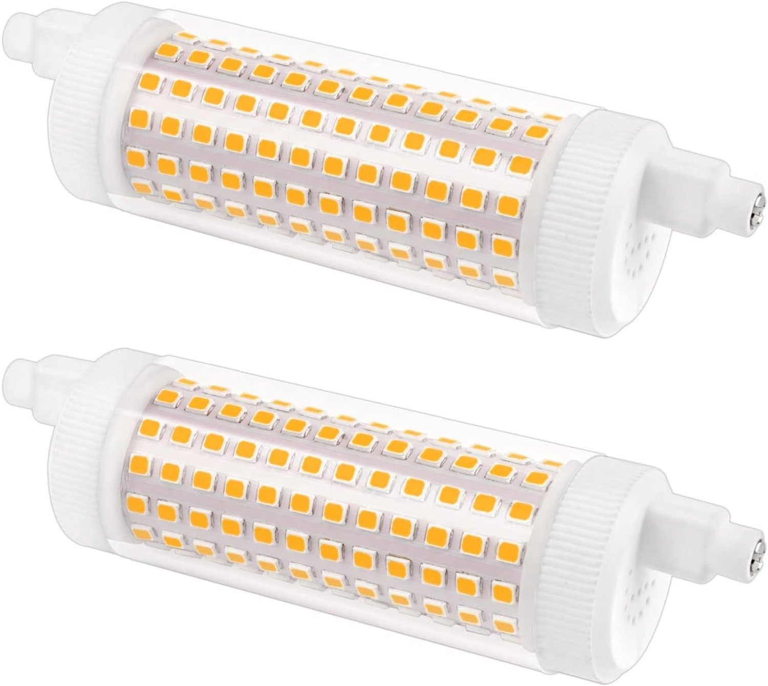 Dimmable R7S LED Lamp 118mm 20W Warm Wit 3000K, 2500 Lumens, Vervangt Halogeen 150W-200W, Geschikt voor Studio en Woonkamer, Set van 2 Stuks