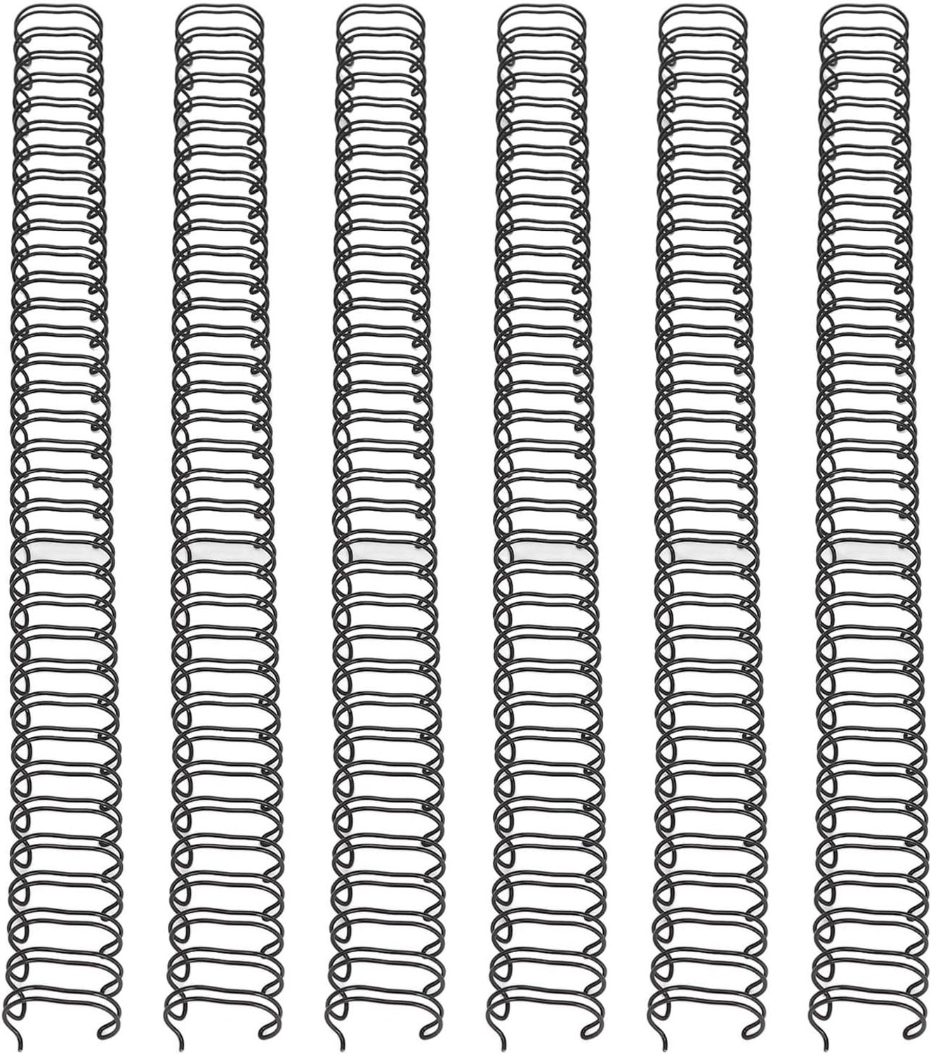 50 Stuks Dubbele Lussen Binding Spine voor A4 Papier - 180 Vellen Capaciteit - Zwart, Perfect voor Documenten en Presentaties