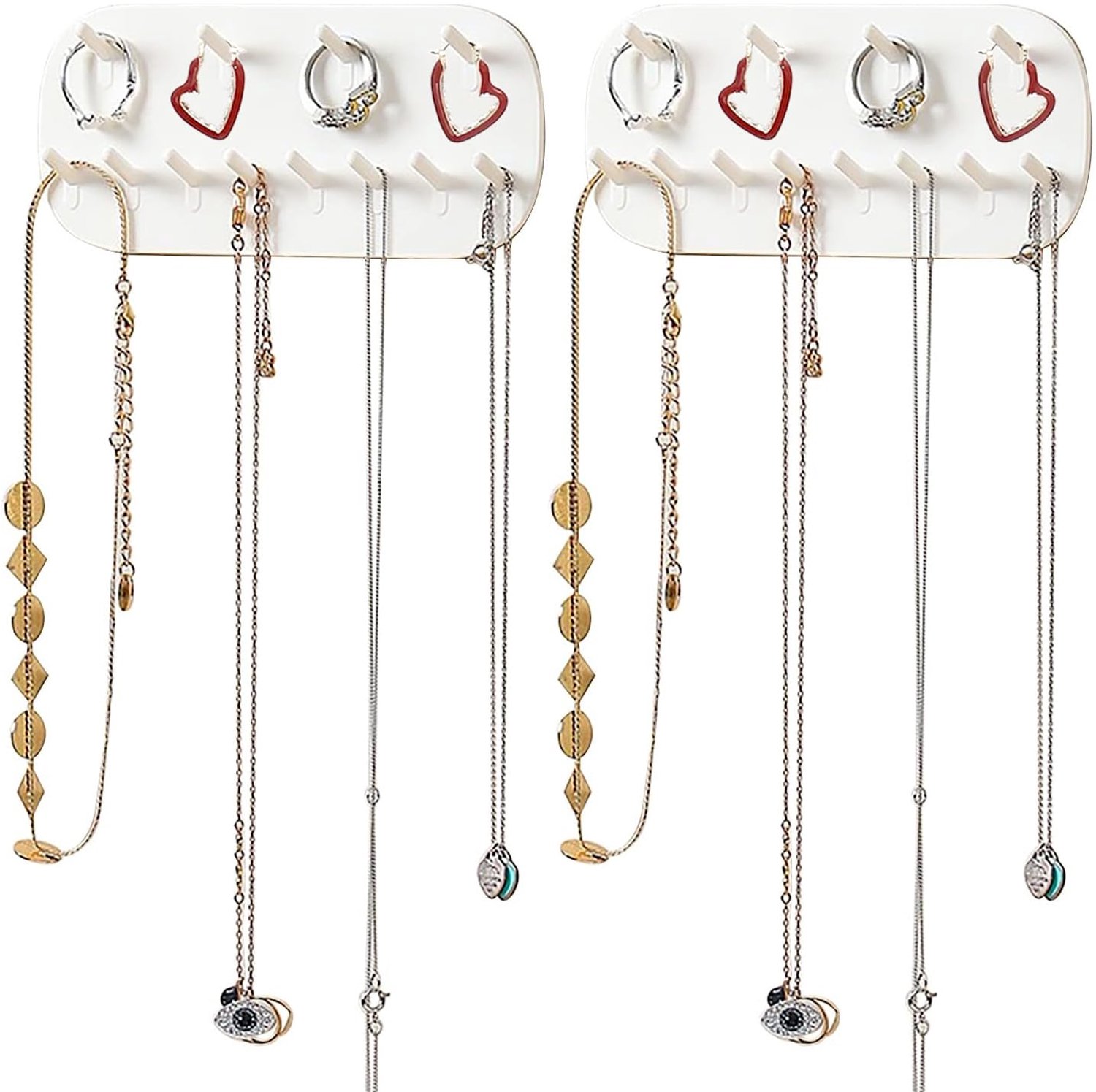 ARJDXDP Muurkettingen Opslag Sieraden Opslag, Sieraden Organizer voor Opknoping Voor Sieraden Ketting Ring en Oorbel - ShopVlot