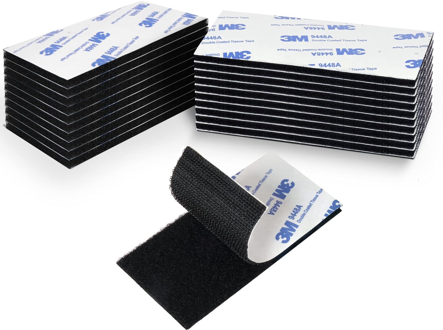 Elover kleverige rugbevestiging met industriële sterkte | 5 x 10cm 12 sets | In elkaar grijpende tape montagetape voor tapijt, bankkussens, pedaalbord