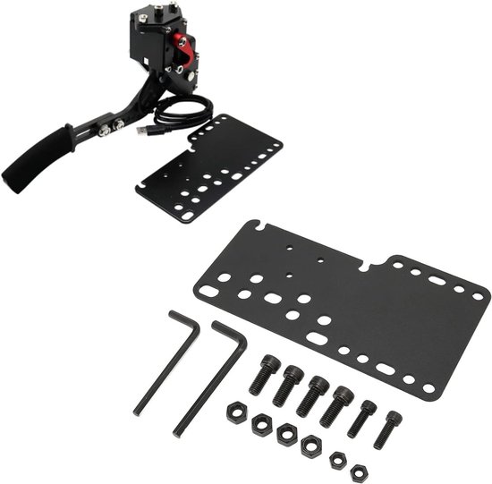 Universele USB Handrem voor Racingspellen, Compatibel met G27 G25 G29 T500 T300, 14-Bit SIM, Zwart van universele — afbeelding 2