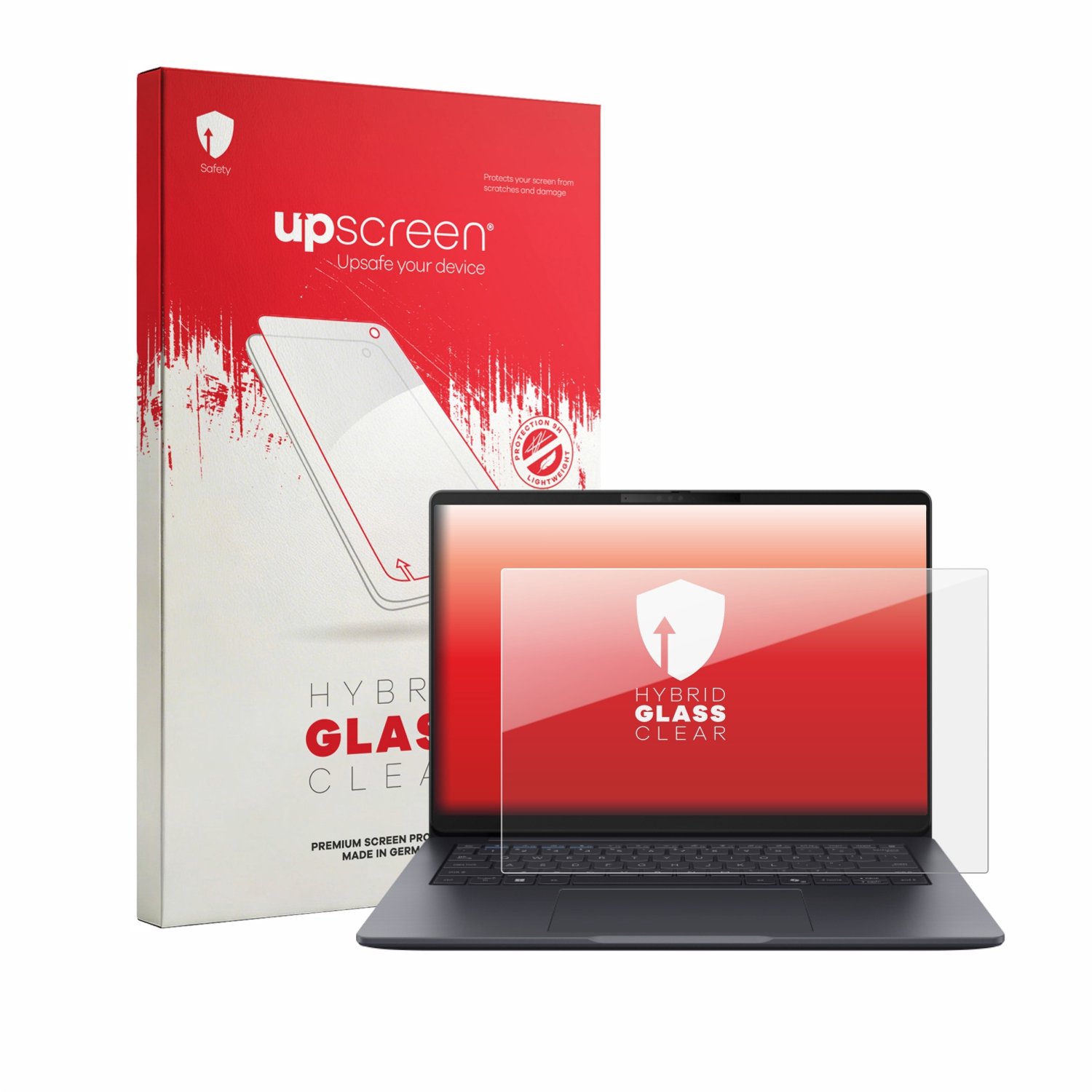 upscreen - Screenprotector voor ASUS ExpertBook B3 Gen 2 B3405 - Folie Beschermfolie Beschermglas transparant