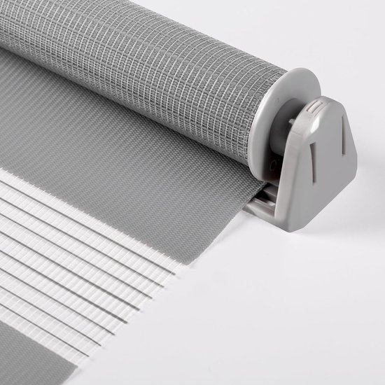 Sonello Duo Rolgordijn Zonder Boren 80x130cm Klemmfix Grijs voor Ramen — afbeelding 2