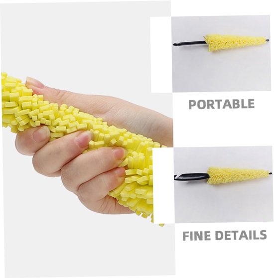 3 Stuks Bandenborstel auto interieur detailleringskit banden wiel borstel banden auto schoonmaken applicator voor bandenglans automobiel gereedschap detaillering penseel p.p — afbeelding 5