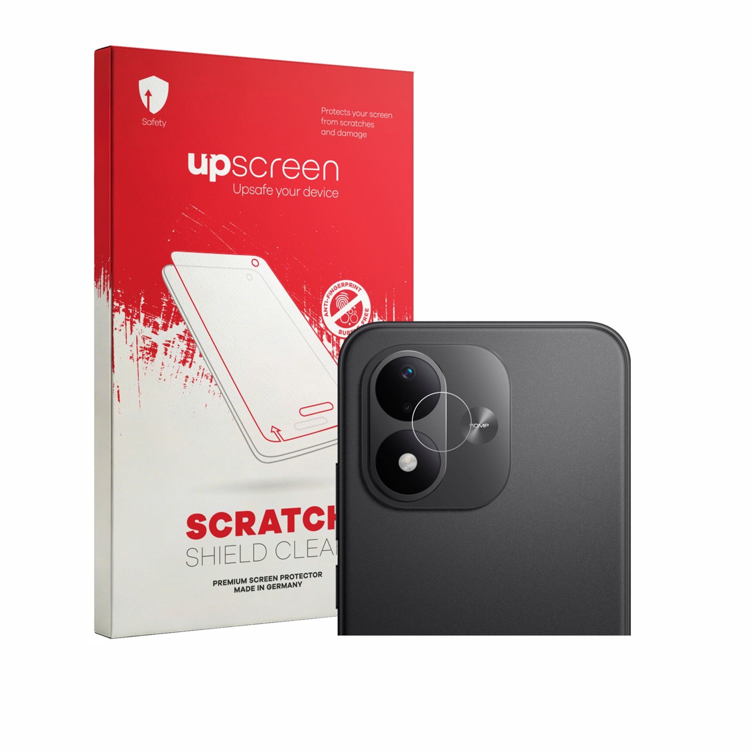 upscreen - Screenprotector voor Xiaomi Redmi Note 17 (ALLEEN Camera Lens) - Folie Beschermfolie transparant