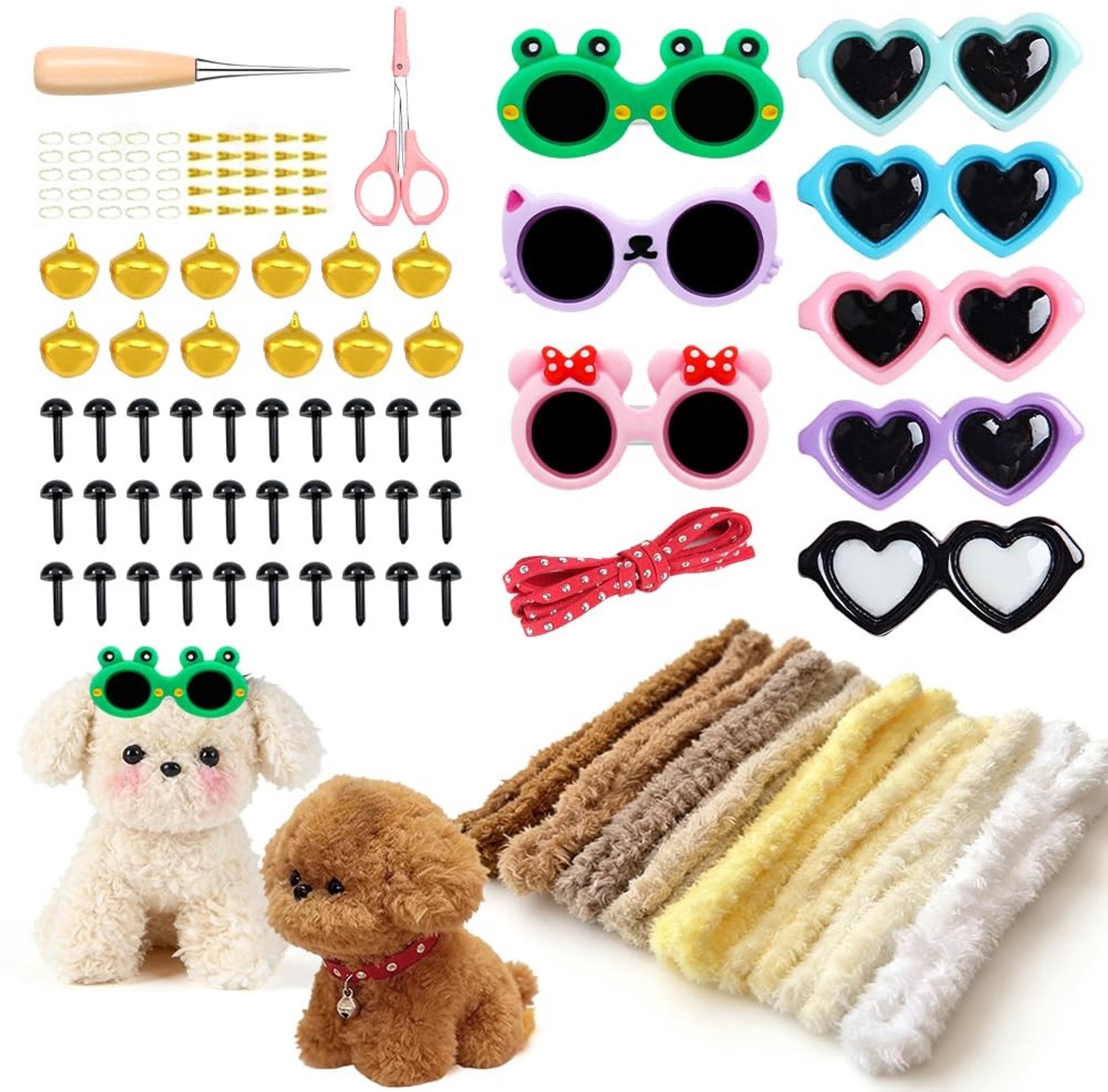 Chenille Pijpenragers voor Creatieve Knutselprojecten, 8 Kleuren, 15 mm x 1 m, Perfect voor Dieren, Poppen en DIY Kits voor Kinderen