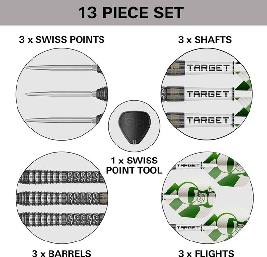 Target Charlie Manby G1 Swiss Point 95% - Dartpijlen van Target — afbeelding 4