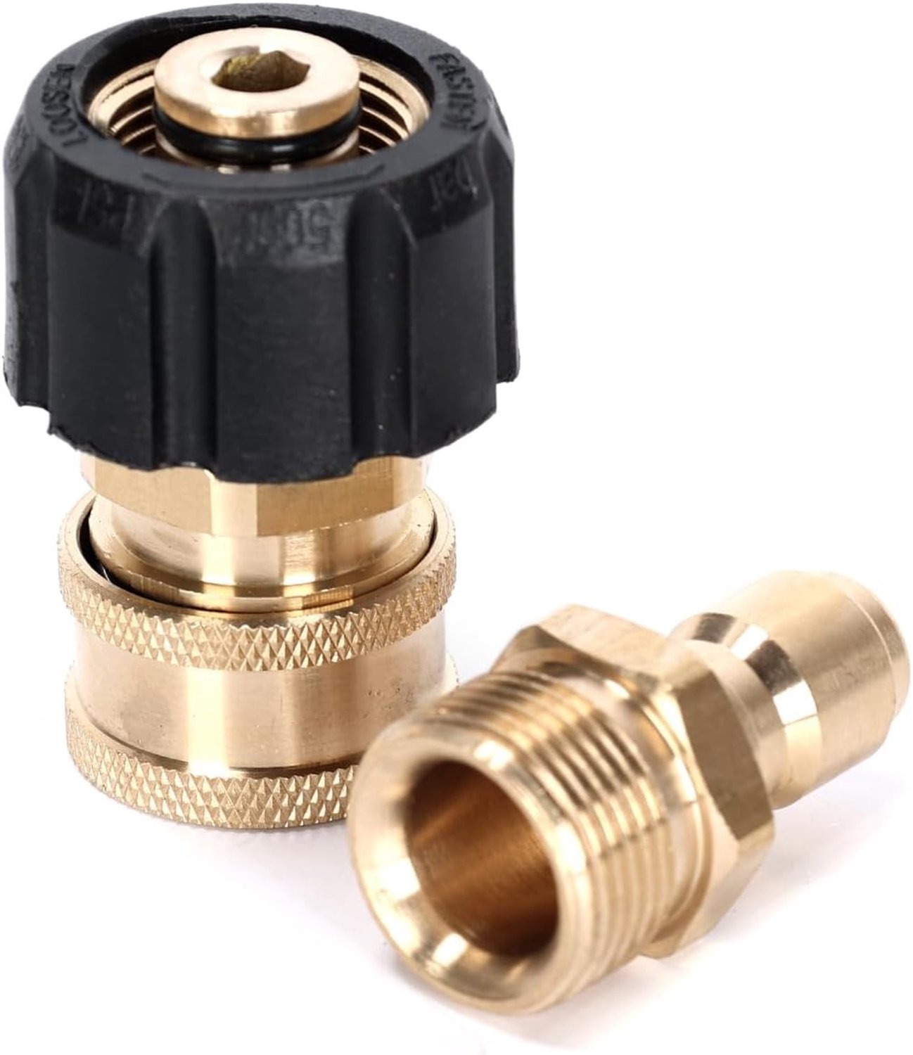 Hogedrukreiniger Adapter Set, 2 Stuks, M22-14 mm naar 3/8 Inch, Voor Hoge Druk tot 5000 PSI, Geschikt voor Diverse Toepassingen