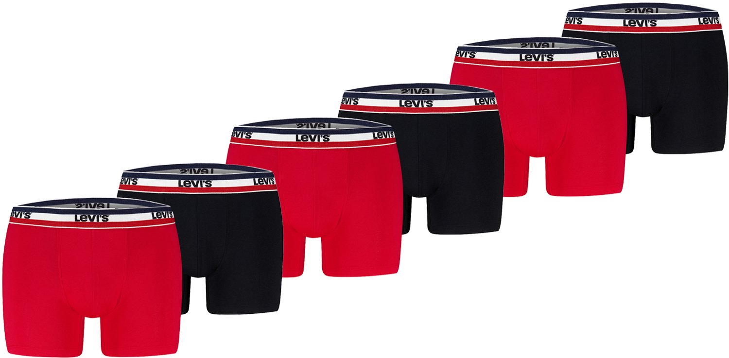 Pack of 6 men's Levis REPEAT LOGO SPW BOXER boxer shorts underwear pants