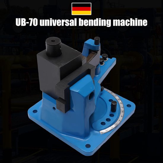 Handmatige universele buigmachine, 120 graden, metalen buigmachine, handmatige hoek en buisbuigmachine tot 15,8 mm materiaaldikte voor vlak, rond en bandstaal — afbeelding 3