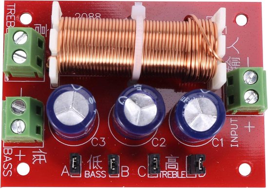 2 Stuks 400W Crossover Speaker 2 Manieren Audio Tuning Tweeter Bass Speakers Filter Frequence Splitter voor 2-16Ohm — afbeelding 3