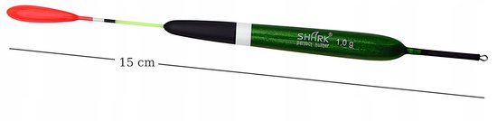 SHARK Balsa Doorvoer Dobber 1.0g / 15cm - Perfecte Kwaliteit — afbeelding 3