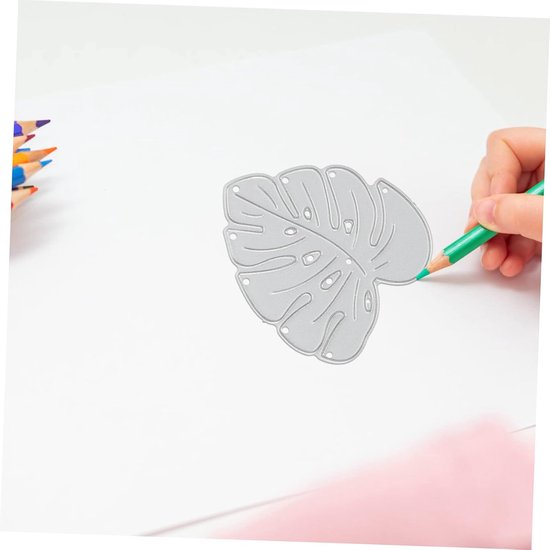 3stuks Snijmal Stencil Voor Embossing Bladeren Snijvorm Creatieve Scrapbooking Ambachtelijke Projecten — afbeelding 5