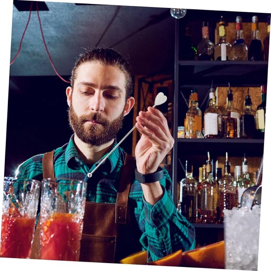 2stuks Rvs Cocktail Roerstaafjes Creatieve Mixers Voor Wijn Sap Lichtgewicht Compact Voor Thuis Restaurant Bar Eenvoudig Te Reinigen Herbruikbaar — afbeelding 4