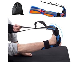 Stretching Strap, Fitness Yoga Stretch Strap met 7 Loops, Voet en Kalf Stretcher Enkel Stretchbanden, Verbeter Kracht Verlichting Pijn voor Plantaire Fasciitis Achilles tendinitis hielspoor Drop Voet