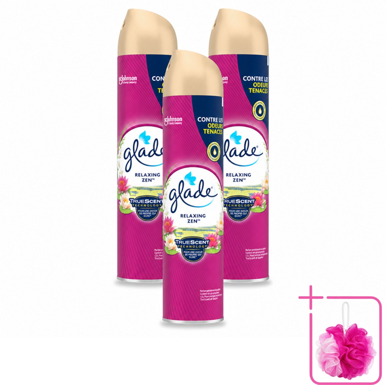 3 x Glade - Luchtverfrisser Spray - Relaxing Zen - 300 ml - Bulkverpakking - Luchtverfrisser - Ontspanning