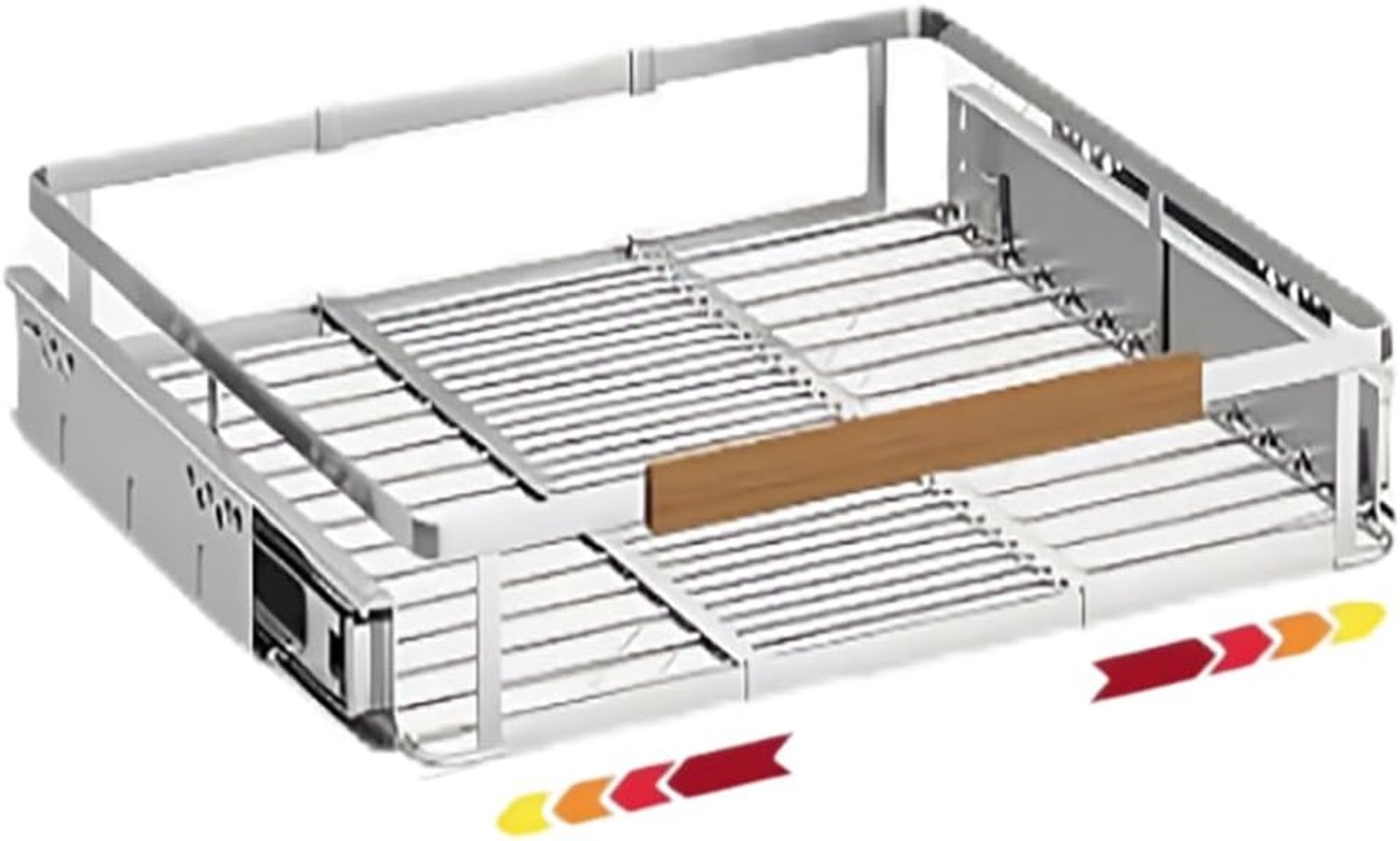 Potten en pannen organiseren onder kast 1 pak, uitbreidbare pll out kast organizer verstelbare breedte 16,3 ~ 26,3 "Bx17,3 "D, trek kast organisator glijden soepel rolmand uit laden voor kast