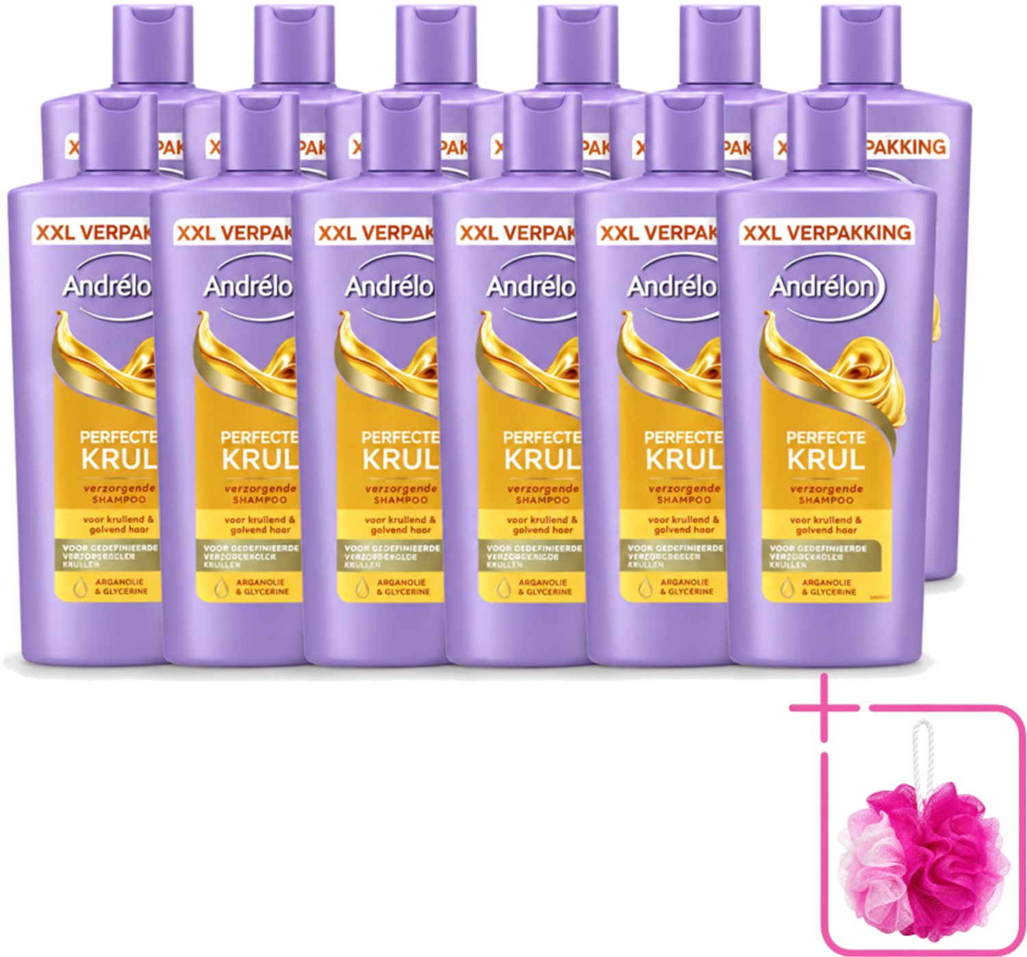 12 x Andrélon – Shampoo – Perfecte Krul – 685 ml - Bulkverpakking - Douchegel - Huidverzorging
