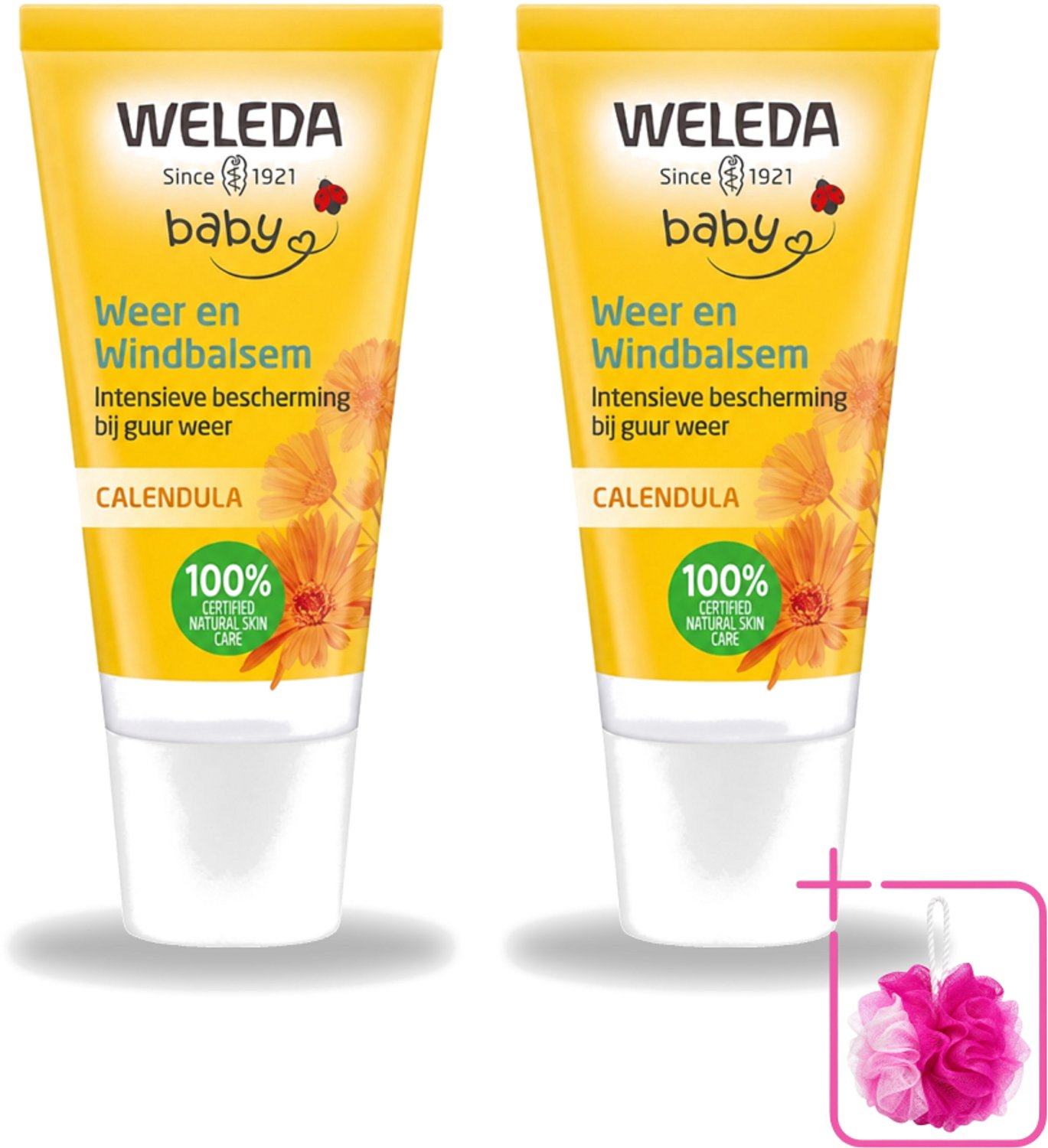 2 x WELEDA - Weer & Windbalsem - Baby & Kind Calendula - 30 ml - Bulkverpakking - Babyhuid beschermen - Winterbeschermende balsem