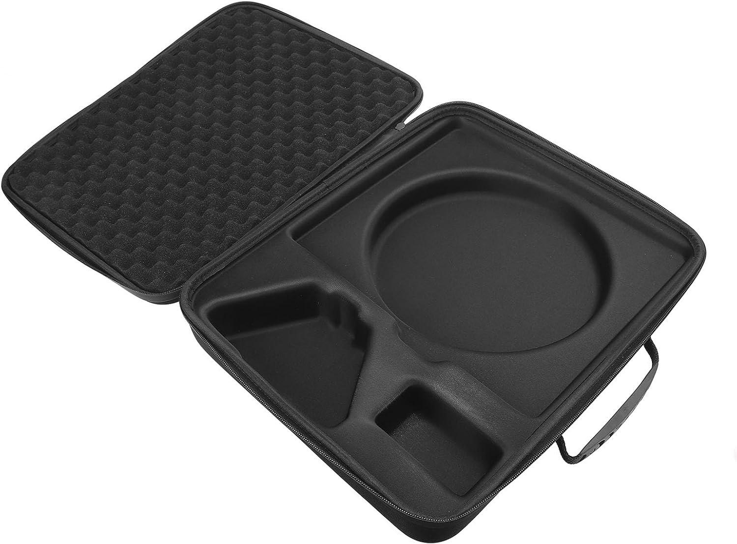 Satellietreistas Schokbestendig Hard Cover Dubbellaags Beschermhoes voor Minikabeladapter Voeding voor Reizigers EVA Spons ABS