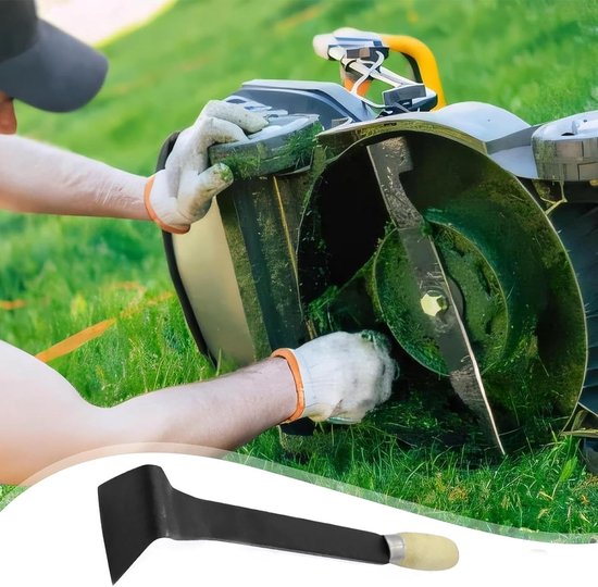 Grasmaaierreiniger, sterke en efficiënte schraper met lange handgreep, accessoires voor grasmaaiers, voor tuin, binnenplaats, , achtertuin, landschapsarchitectuur, park, boerderij — afbeelding 5