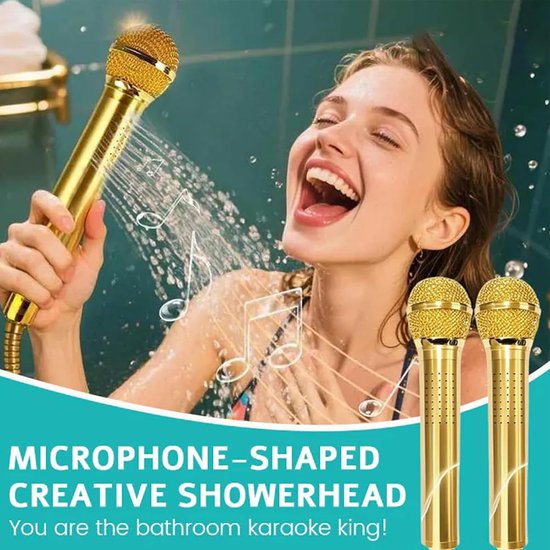 Hogedruk douchekop – retro waterstroomregelaar, douchekop badkamer met metalen behuizing en retrovorm, poort, badkamer, camper, spa, — afbeelding 4