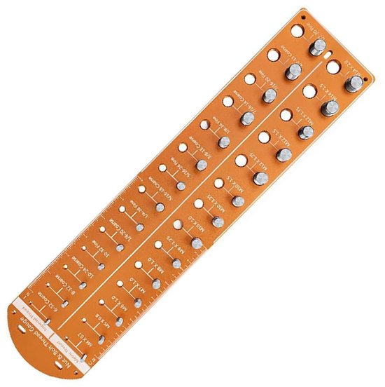 Lyrlody Moer- en Boutdraadcontroleur, Aluminiumlegeringsmeter met 28 Draadmaten voor Nauwkeurige Identificatie — afbeelding 5