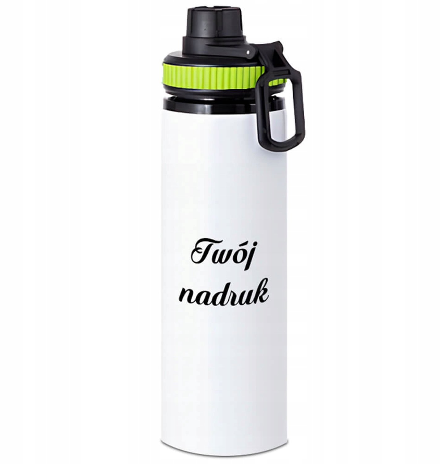 Bidon 850ml met Groene Band, Handvat & Tuit - Outdoor & Sport