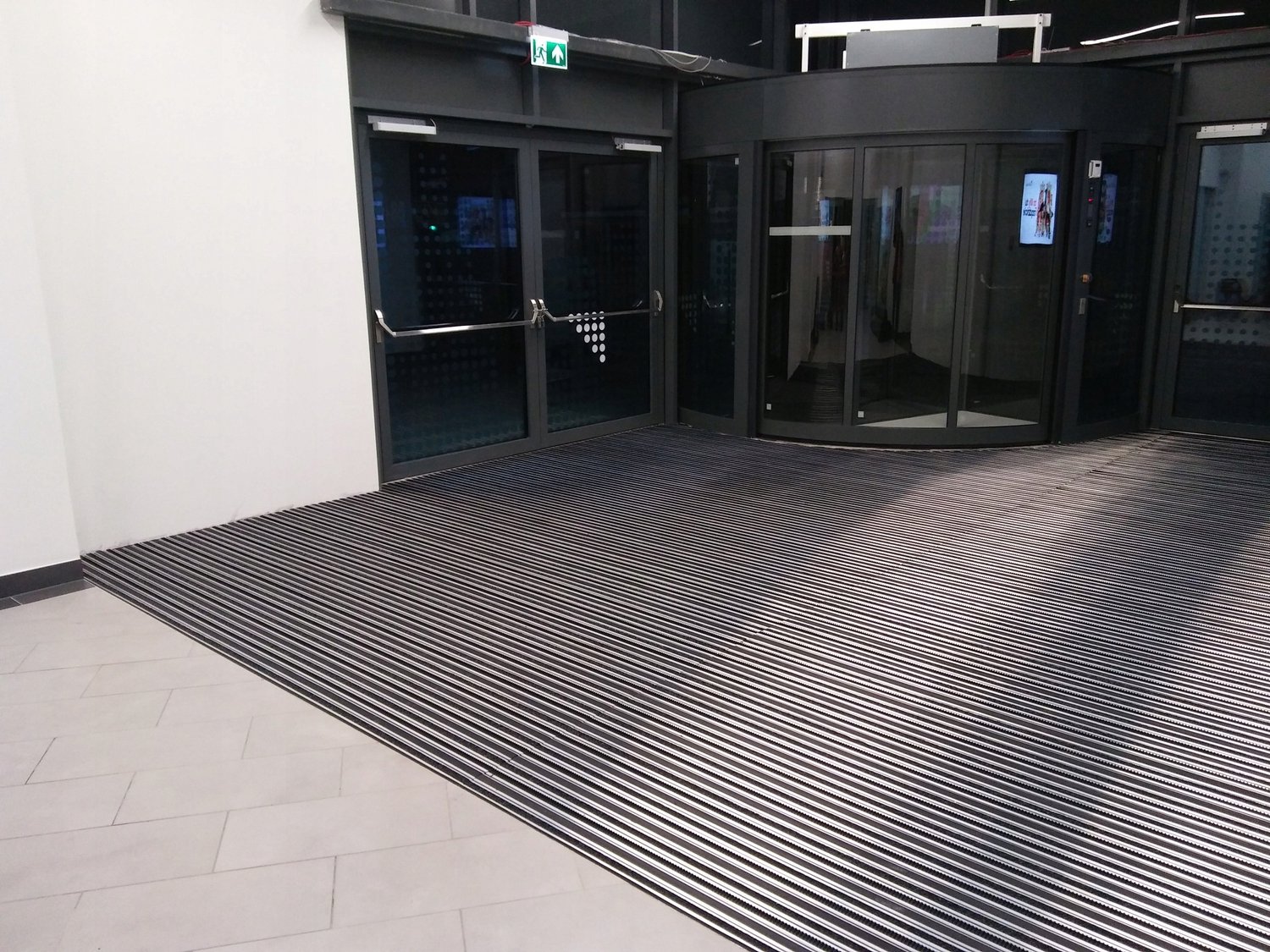 Polentex Aluminiene Vloermat 90x60cm - Rubber & Borstel