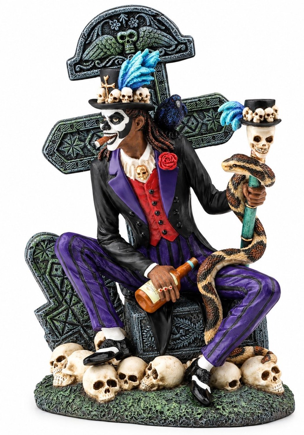 Veronese Design - Baron Samedi De Heer van de Doden - (hxbxd) ca. 19,5cm x 14,2cm X 10,2cm