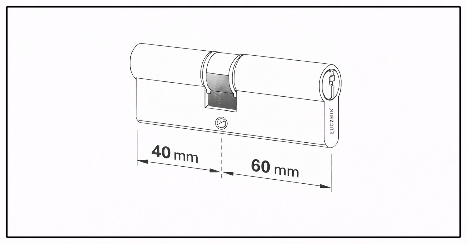 Antidiefstal cilinderslot 40x60mm met 5 sleutels en codekaart