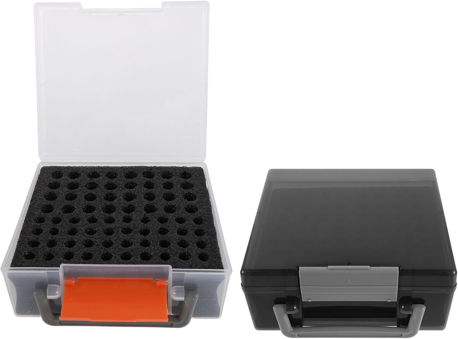 Batterijopbergdoos met Handvat Kunststof Organizer voor Aa Aaa Batterijen Aparte Vakken voor Veilig Sorteren Recyclen voor Thuis Kantoorgebruik