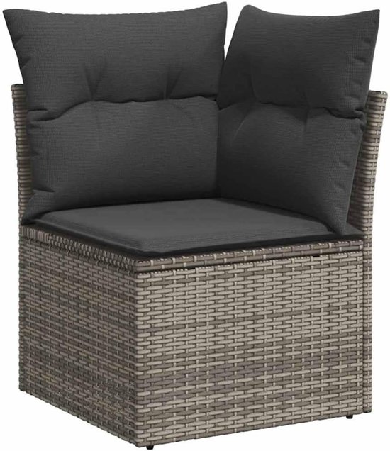 poly rotan onderhoudsarm tuinbar zwart hout 5 delig — afbeelding 4