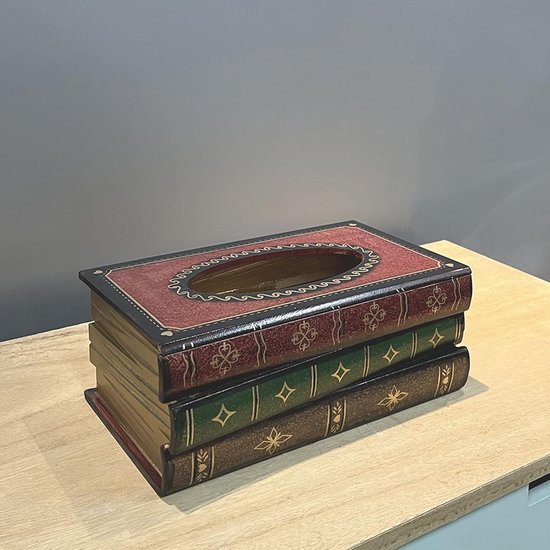 Vintage servethouder - 10,04 x 5,51 x 3,74 inch tissue-opbergkoffer — afbeelding 3