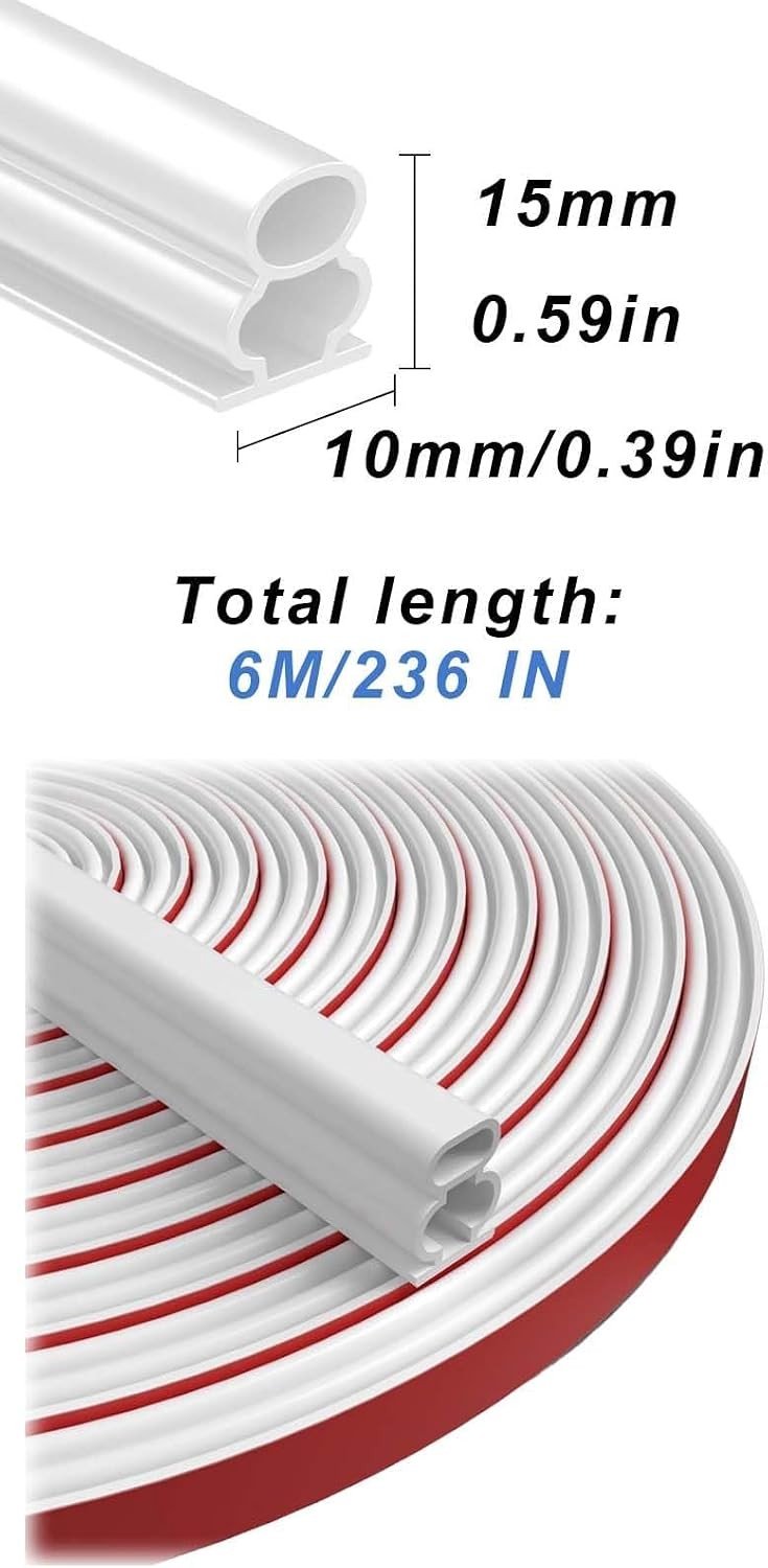 Zelfklevende Rubber Sealing voor Deuren en Ramen, 10 x 15 mm, Waterdicht en Geluidsisolerend, Ideaal voor Kieren en Slechte Afsluitingen — afbeelding 5