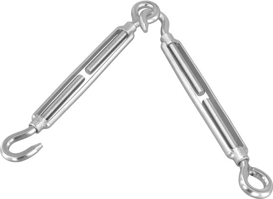 3 stuks 304 roestvrij stalen spanslot M12, verstelbare spansloten met haken, draadspanner voor kabelspanning, hekspanner — afbeelding 2