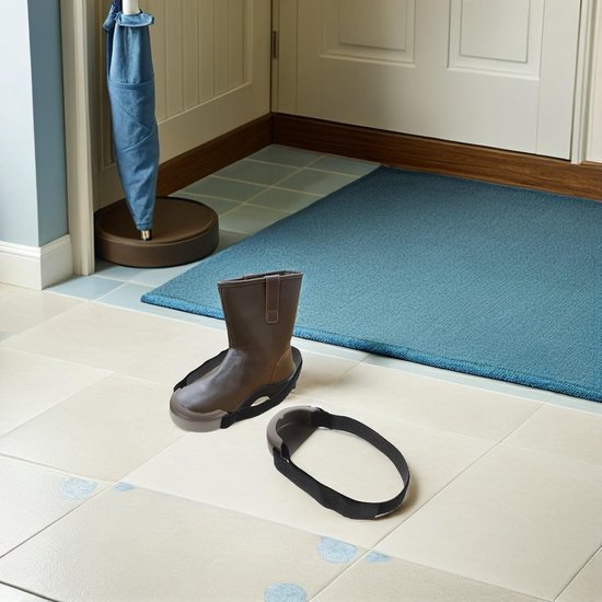 2 Stuks Veiligheidsschoenen Teenbeschermers Verstelbare Banden Duurzame Werklaars Beschermhoezen voor Universele Pasvorm Antislip Slijtvast Teenkap voor Werkveiligheid — afbeelding 4