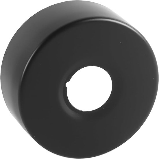2 stuks rozet douchekranen, 3/4 inch roestvrij staal, zwarte rozet buisafdekking voor douchekranen, kranen, radiatoren (80 x 30 mm) — afbeelding 4