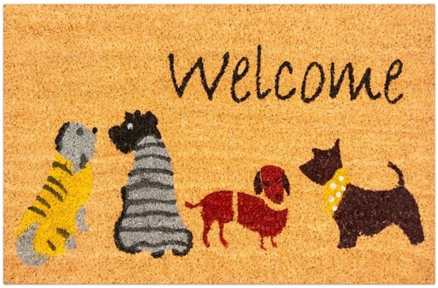 Wipe Mat Kokos 60x40cm Welkom Honden