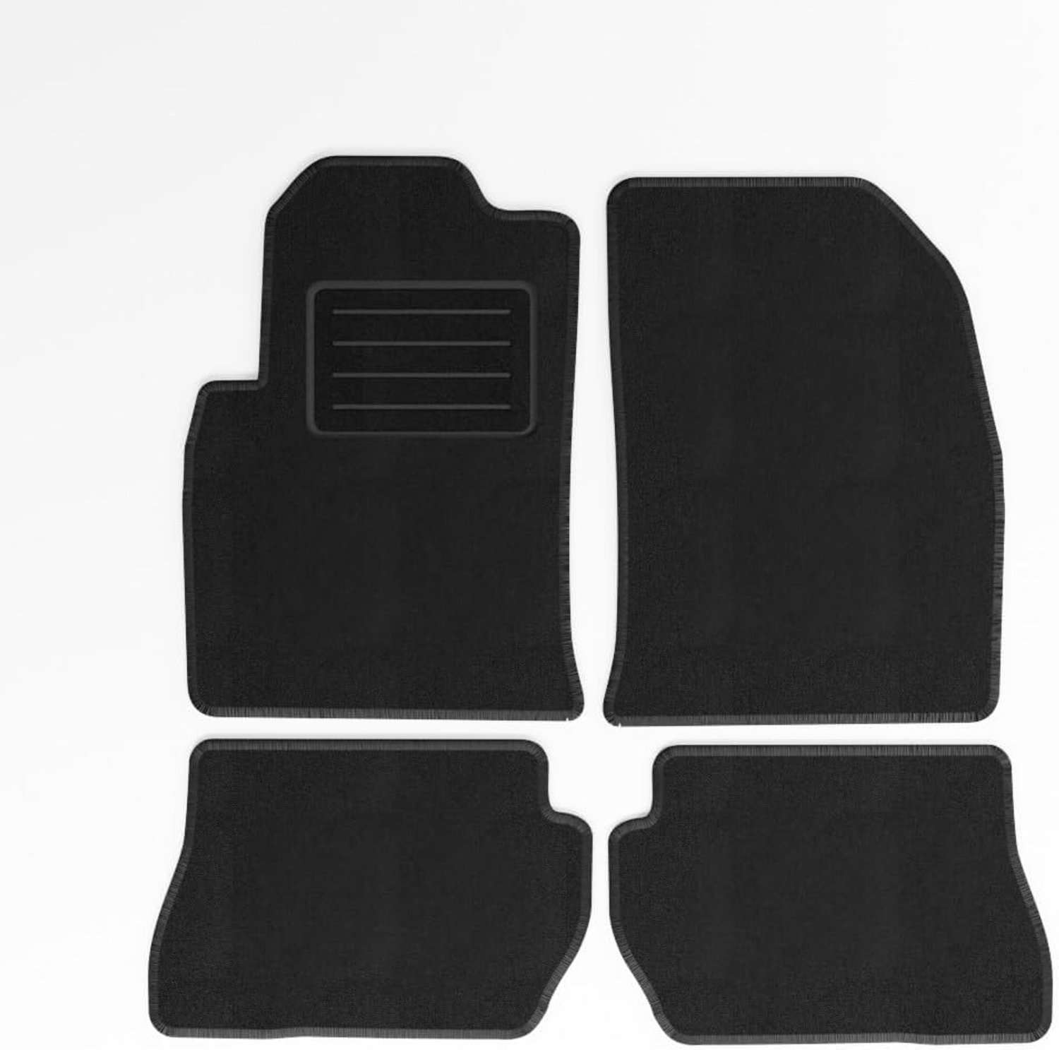 Mats4all Naaldvilt automatten passend voor Ford Fiesta 2005-2008 | Antislip | Met versterking | 4-delig | Automatten | Mattenset