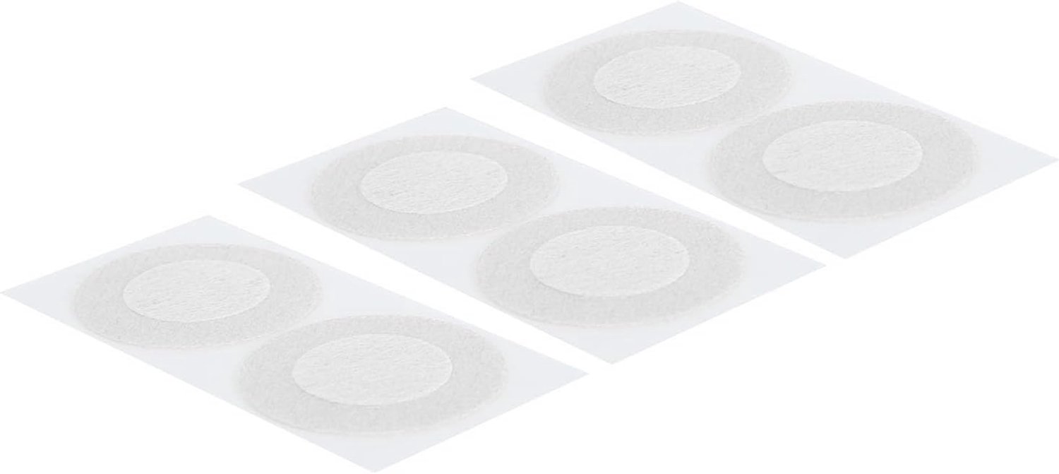 20 paar tepelafdekkingen voor heren van vliesstof, ter voorkoming van wrijving, voor hardlopen, surfen, fietsen, 4,5 cm (wit)