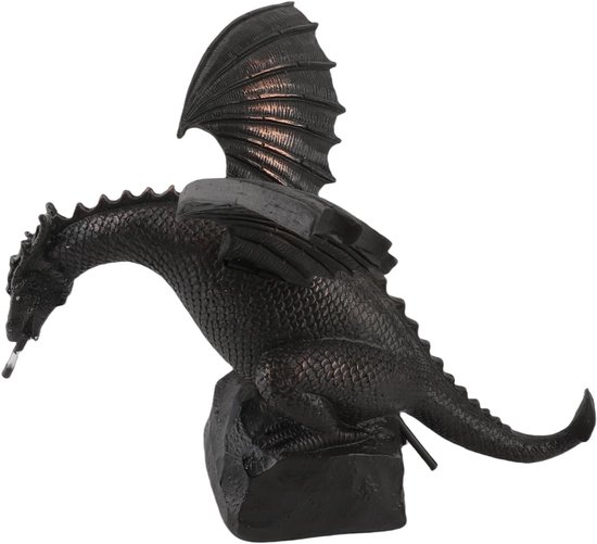 Lyrlody Drakenbeeld, Bronzen Afwerking, 30cm Tuinfontein Decoratie — afbeelding 5