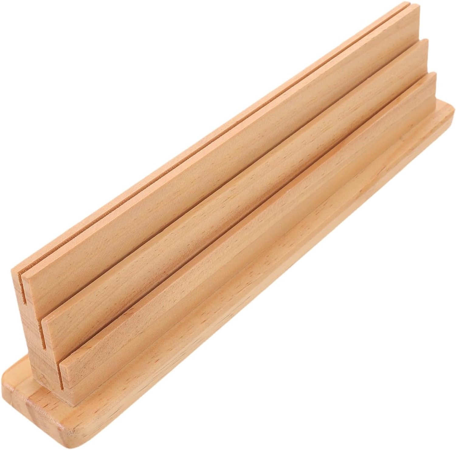 Houten Kaarthouder met Vakken Handsfree Speelkaarthouder voor Volwassenen Jongen Meisje Antislip Houten Poker Standaard Stabiele Organizer voor Bridge Canasta Domino Spellen